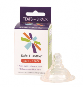 Safe T Bottle Baby Bottle Teats Fast Flow x 3 Pack