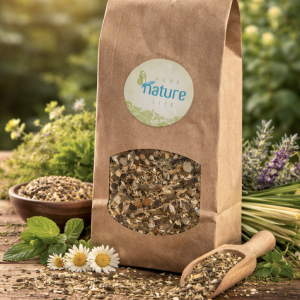 organic herbal immune tea with echinacea and peppermint